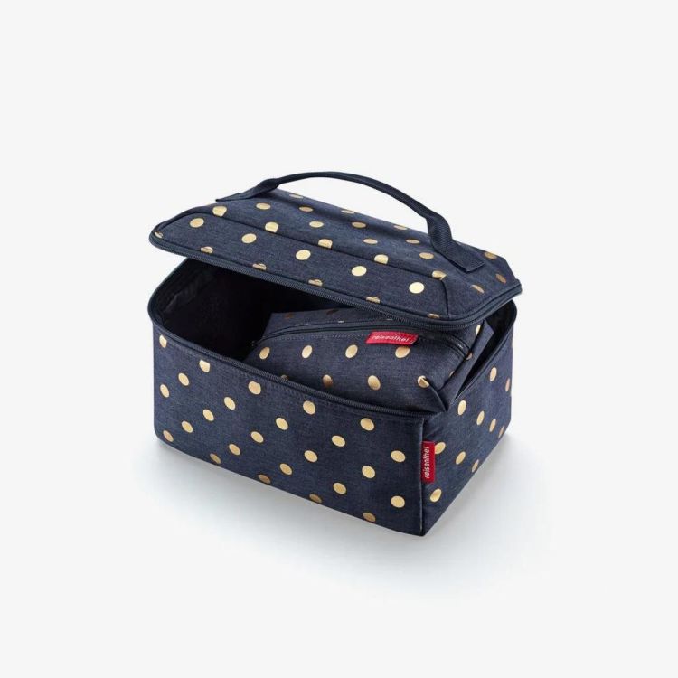 Reisenthel Perfect Match metallic dots Beautycase + gratis Rectanglelbag (Blue) - Panache (Koksijde)