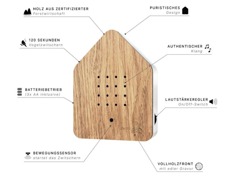 Relaxound - Zwitscherbox Zwitscherbox Oak (Oak) - Panache (Koksijde)