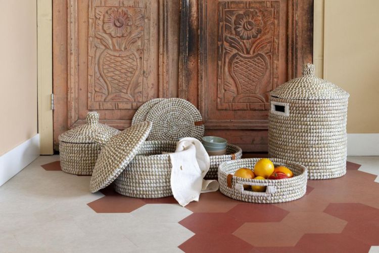 Return to Sender Plateau Kaisa Grass Ø36cm (Beige) - Panache (Koksijde)