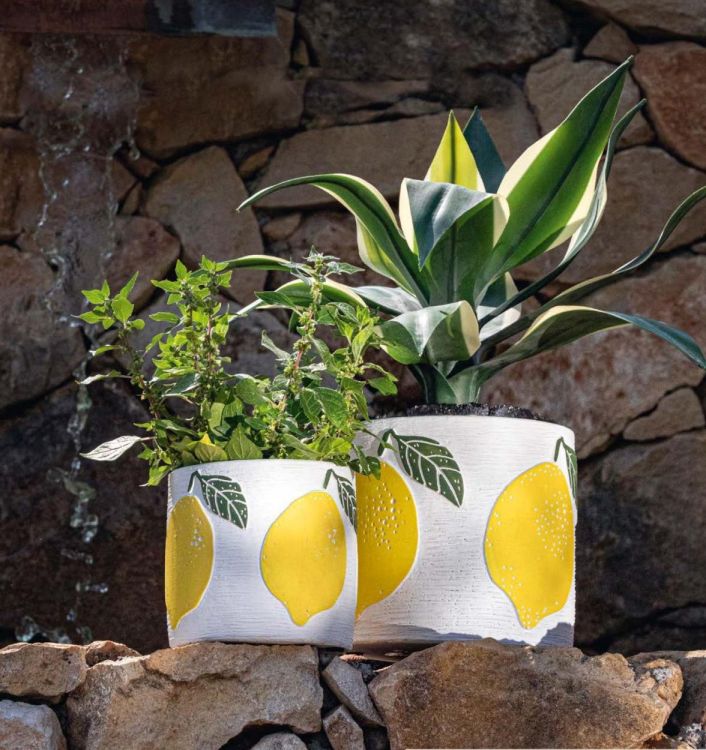 Rituali Domestici Cache-pot citrons M (Geel) - Panache (Koksijde)