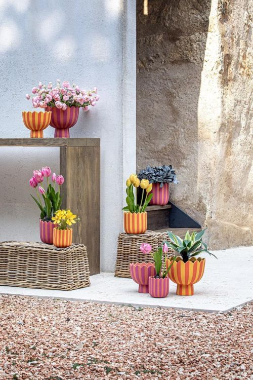 Rituali Domestici Cache-pot M sur pied Moira (Oranje) - Panache (Koksijde)