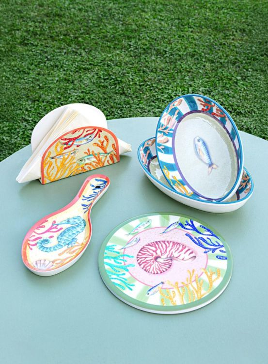 Rose & Tulipani Bol ovale 24cm - Litorale (Multi) - Panache (Koksijde)