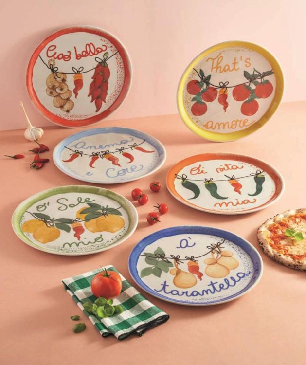 Rose & Tulipani Pizzabord O primmo ammore 31cm (Multi) - Panache (Koksijde)