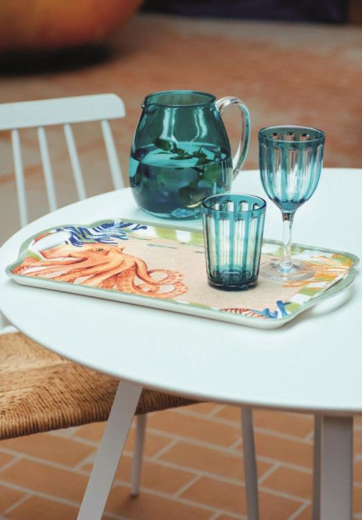 Rose & Tulipani Plateau met handvaten Octopus - Litorale (Multi) - Panache (Koksijde)