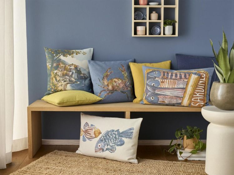 Sander Kussen Crosta 45x45 + vulling () - Panache (Koksijde)