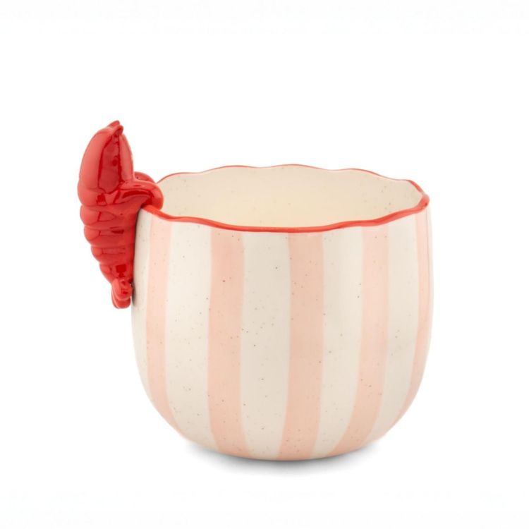 Sass & Belle Pot de fleurs avec homard curieux (Rood) - Panache (Koksijde)