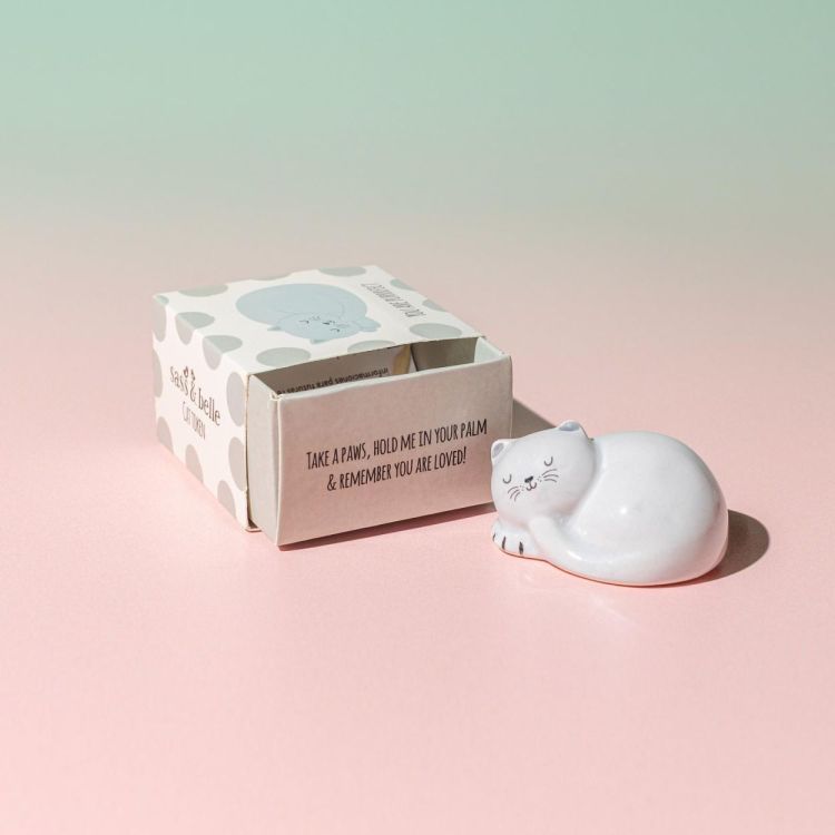 Sass & Belle Porte-bonheur Chat (Wit) - Panache (Koksijde)