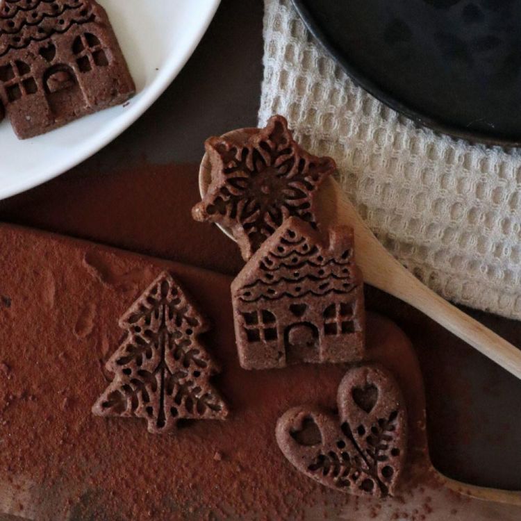 Scrap Cooking Koekjesvorm 12 Kerstfiguren (Gold) - Panache (Koksijde)