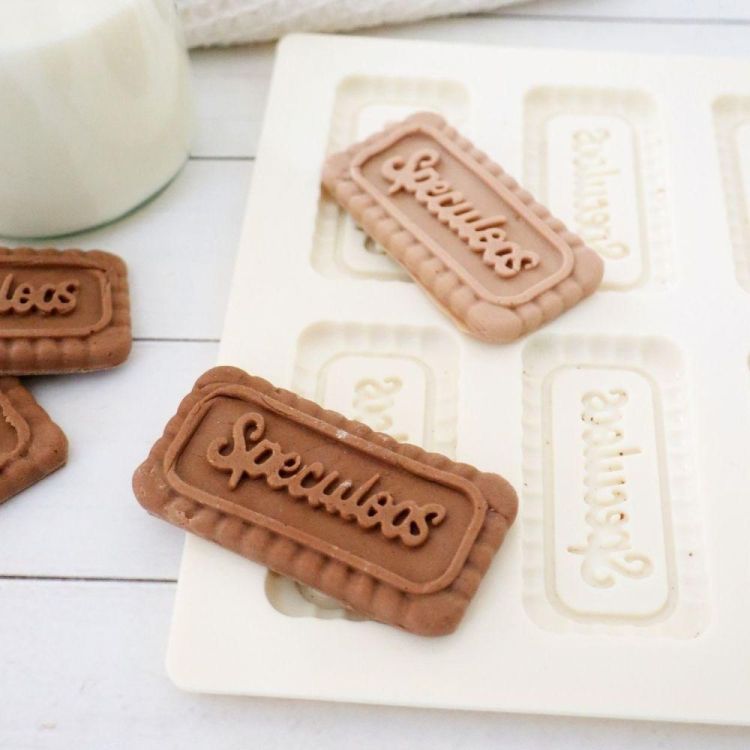 Scrap Cooking Moule à biscuits pour 12 spéculoos (Beige) - Panache (Koksijde)