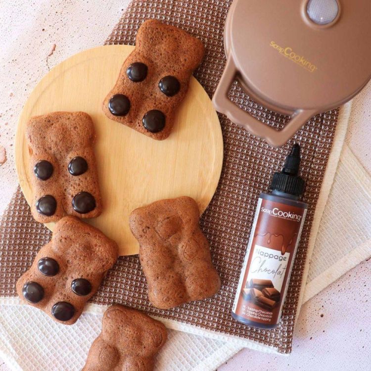 Scrap Cooking Mini wafelijzer Bear (Bruin) - Panache (Koksijde)