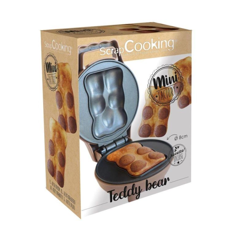 Scrap Cooking Mini wafelijzer Bear (Bruin) - Panache (Koksijde)