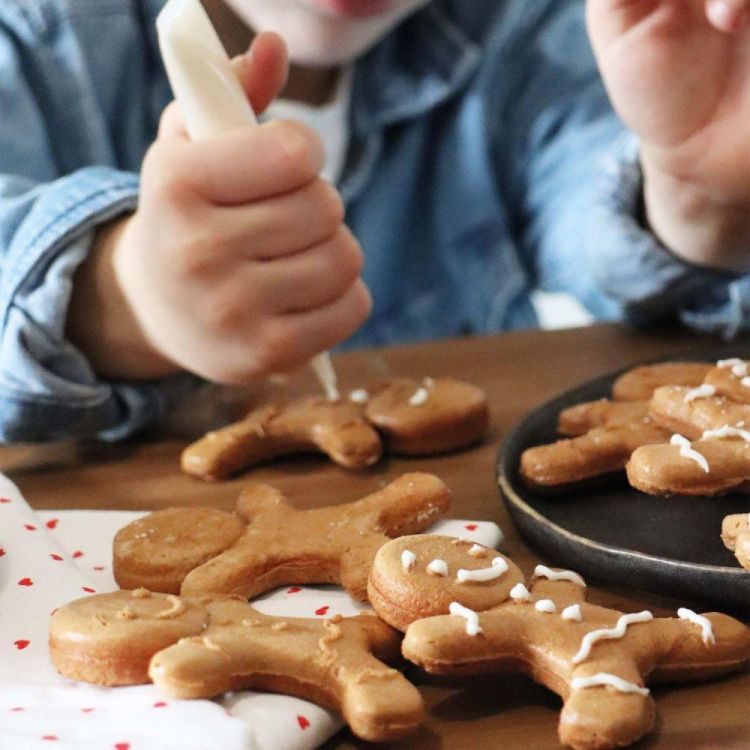 Scrap Cooking Mini wafelijzer gingerbreadman + Gingerbreadman mengeling () - Panache (Koksijde)