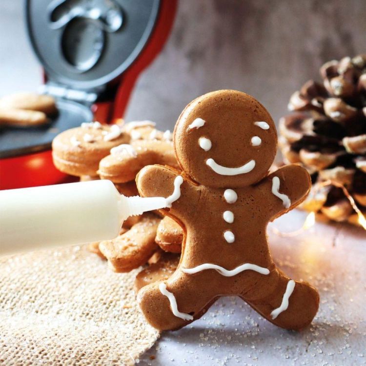 Scrap Cooking Mini wafelijzer gingerbreadman () - Panache (Koksijde)
