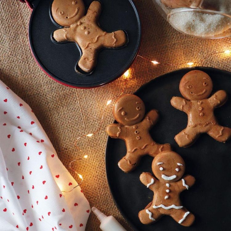 Scrap Cooking Mini wafelijzer gingerbreadman () - Panache (Koksijde)