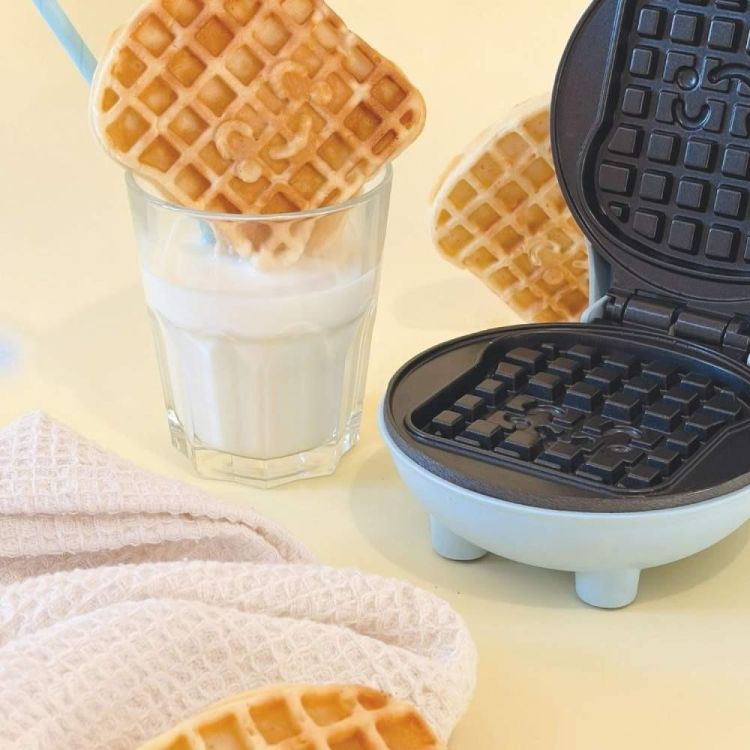 Scrap Cooking Mini wafelijzer Kawaii Wafel (Blauw) - Panache (Koksijde)