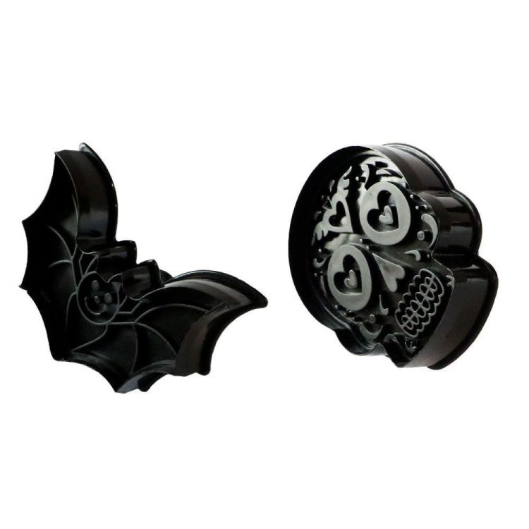 Scrap Cooking Set 2 uitsteekvormpjes met duwer Halloween () - Panache (Koksijde)