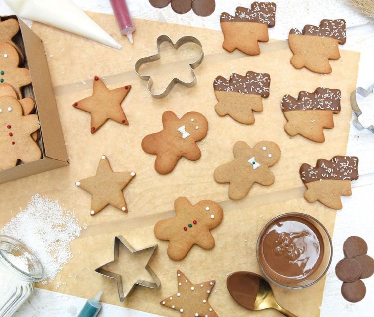 Scrap Cooking Set 3 uitsteekvormen + stempel Kerst (Inox) - Panache (Koksijde)