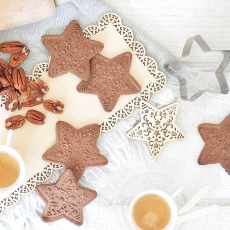 Scrap Cooking Uitsteekvormpje Ster + stempel (Blauw) - Panache (Koksijde)