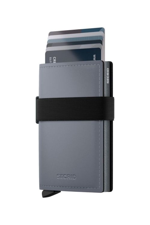 Secrid Bandwallet Matte Leather (Grey-Black) - Panache (Koksijde)