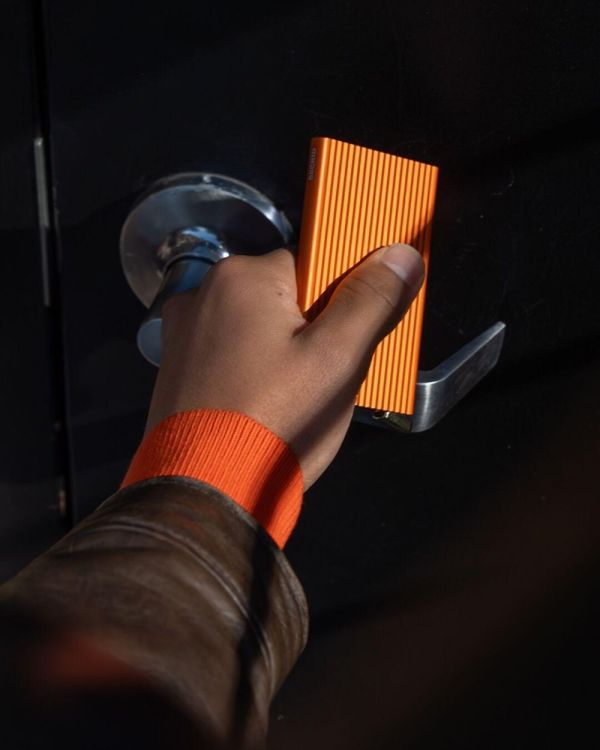 Secrid Cardprotector Fluted PREMIUM+ (Orange) - Panache (Koksijde)