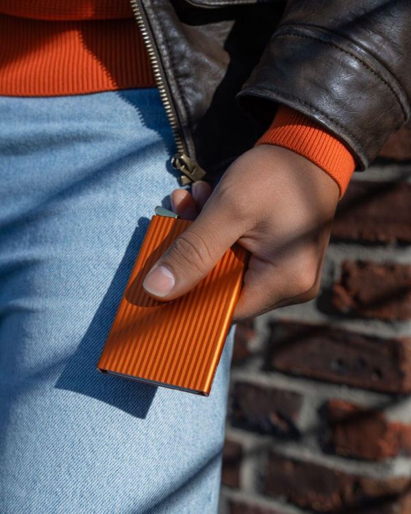 Secrid Cardprotector Fluted PREMIUM+ (Orange) - Panache (Koksijde)