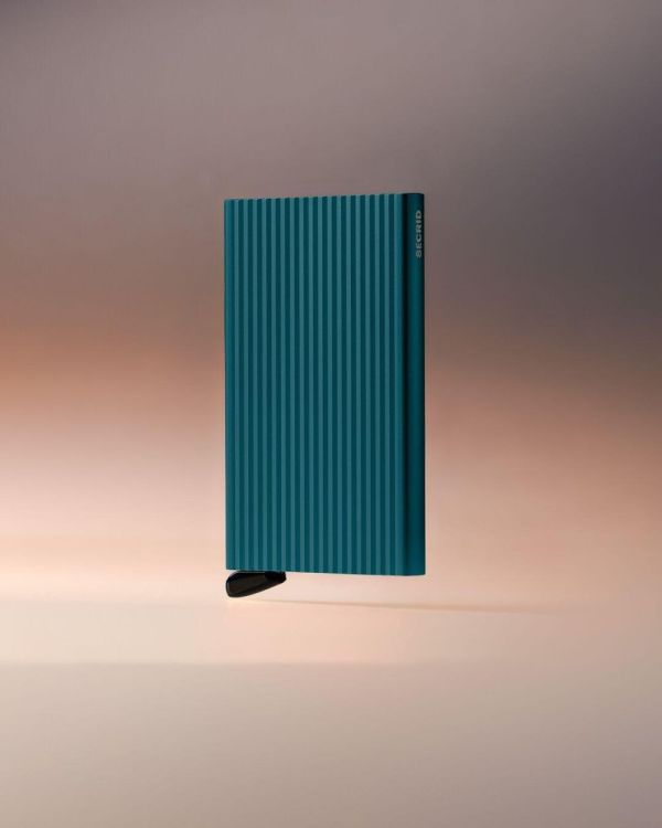 Secrid Cardprotector Fluted PREMIUM+ (Teal) - Panache (Koksijde)