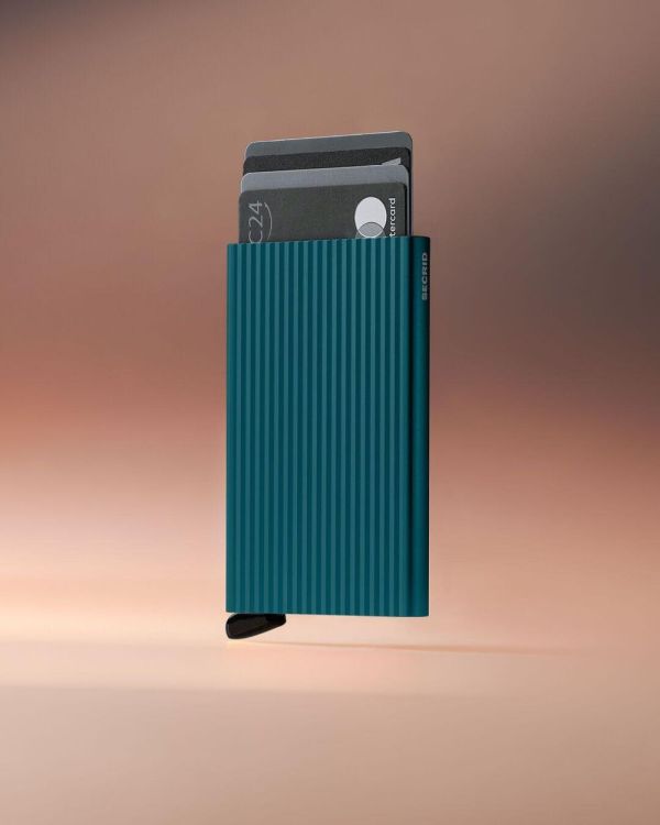 Secrid Cardprotector Fluted PREMIUM+ (Teal) - Panache (Koksijde)