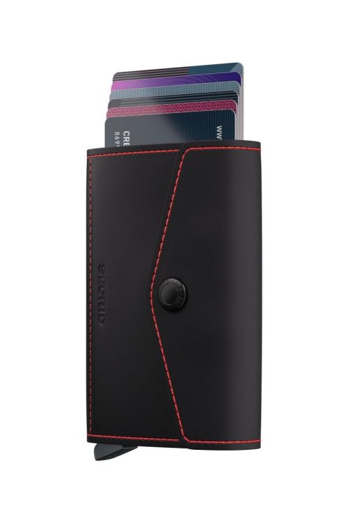 Secrid Envelope Matte (Black & Red) - Panache (Koksijde)
