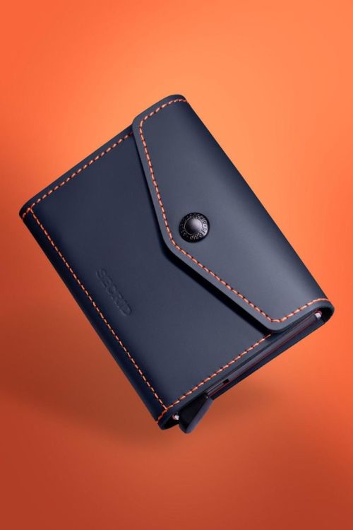 Secrid Envelope Matte (Nightblue & Orange) - Panache (Koksijde)