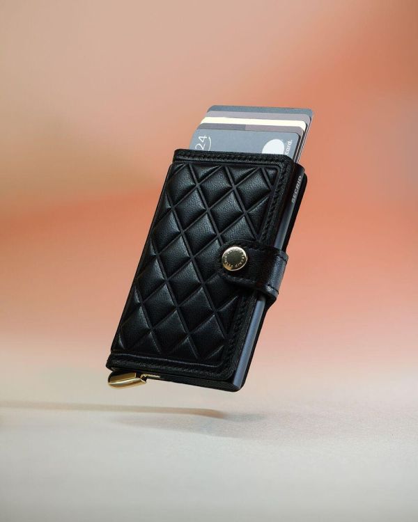 Secrid Miniwallet Emboss Diamond PREMIUM+ (Black) - Panache (Koksijde)