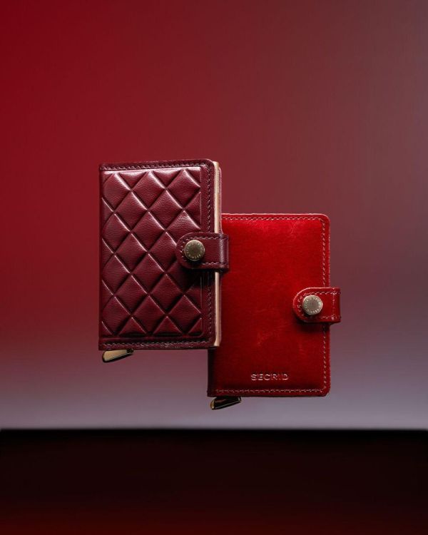 Secrid Miniwallet Emboss Diamond PREMIUM+ (Bordeaux) - Panache (Koksijde)