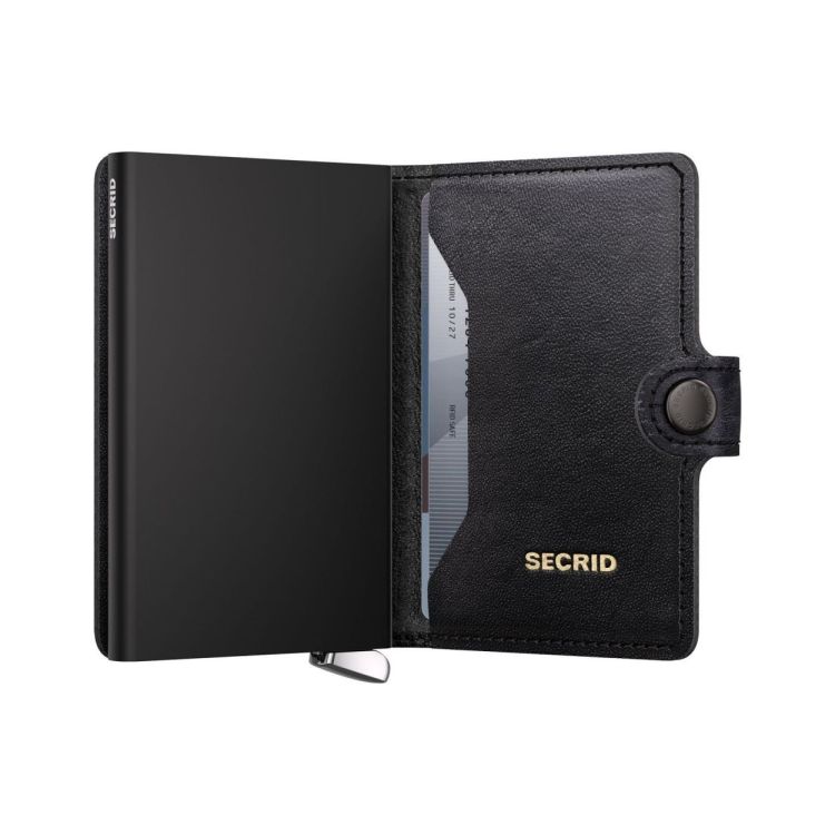 Secrid Miniwallet Emboss Lines PREMIUM+ (Black) - Panache (Koksijde)