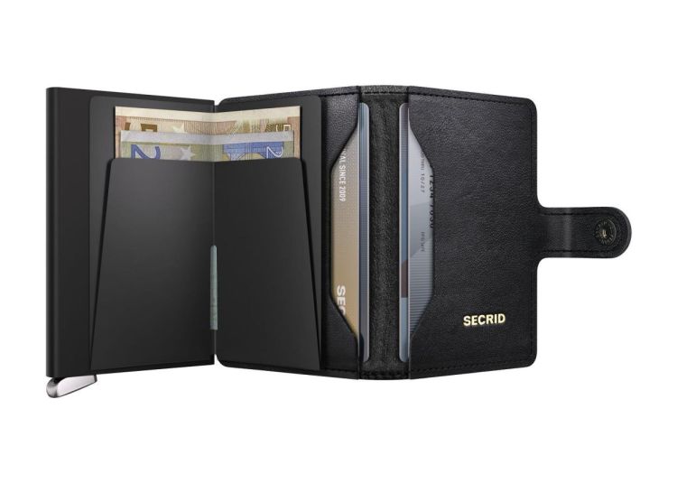 Secrid Miniwallet Emboss Lines PREMIUM+ (Black) - Panache (Koksijde)