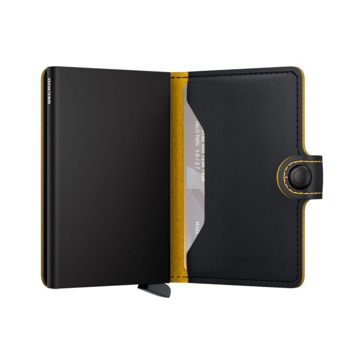 Secrid Miniwallet Matte (Black & Ochre) - Panache (Koksijde)