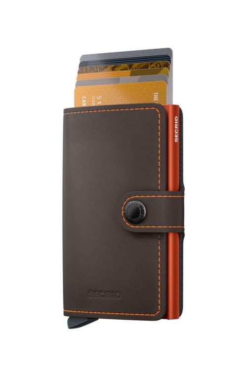 Secrid Miniwallet Matte (Truffle & Orange) - Panache (Koksijde)