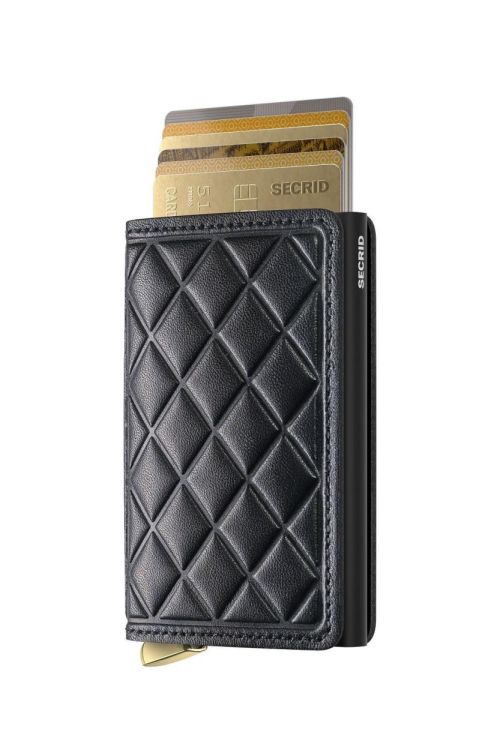 Secrid Slimwallet Emboss Diamond PREMIUM+ (Black) - Panache (Koksijde)