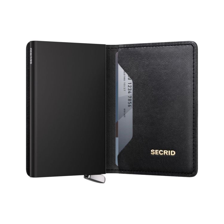 Secrid Slimwallet Emboss Lines PREMIUM+ (Black) - Panache (Koksijde)