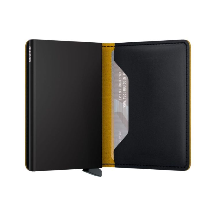 Secrid Slimwallet Matte (Black & Ochre) - Panache (Koksijde)