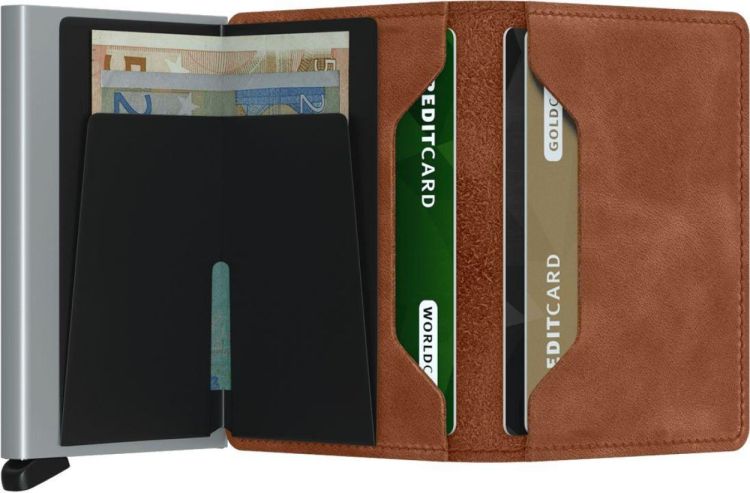 Secrid Slimwallet Vintage (Cognac-Silver) - Panache (Koksijde)