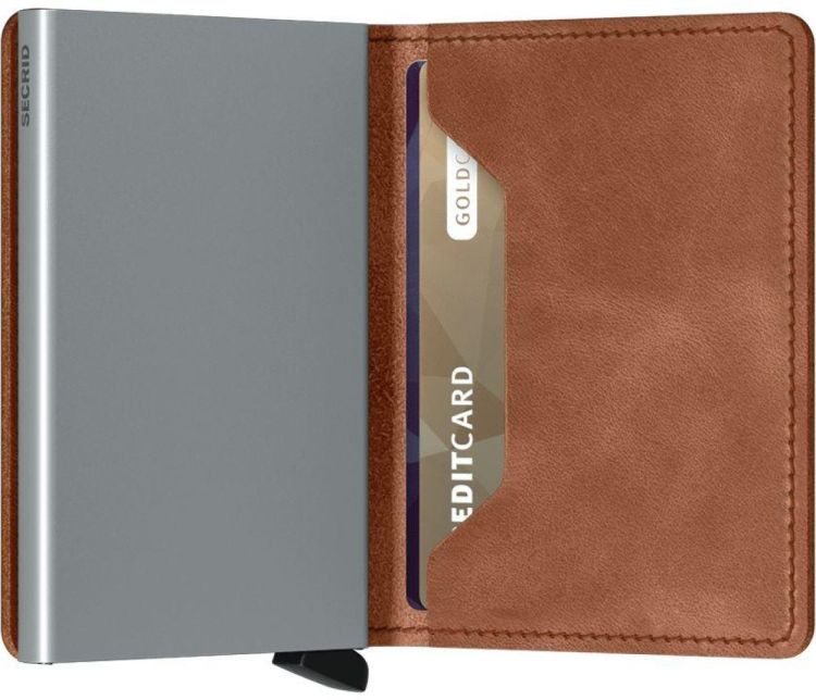 Secrid Slimwallet Vintage (Cognac-Silver) - Panache (Koksijde)