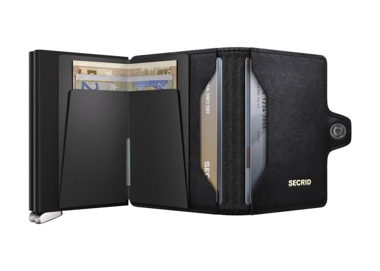 Secrid Twinwallet Emboss Lines PREMIUM+ (Black) - Panache (Koksijde)