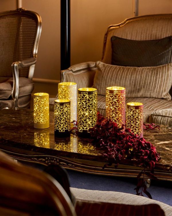 Sirius Home Frida cylindre en verre H15 cm (Wit) - Panache (Koksijde)