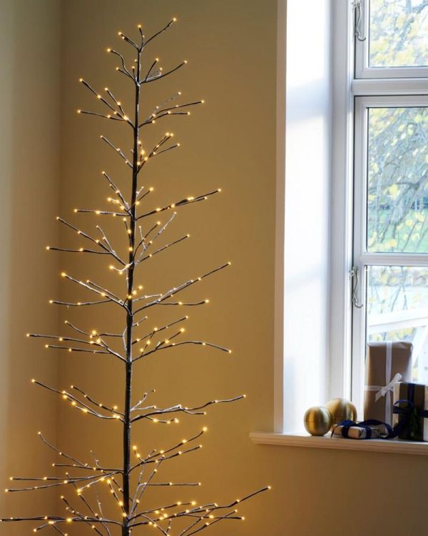 Sirius Home Sapin Isaac H1,6 m Ø50 cm (Bruin/wit) - Panache (Koksijde)