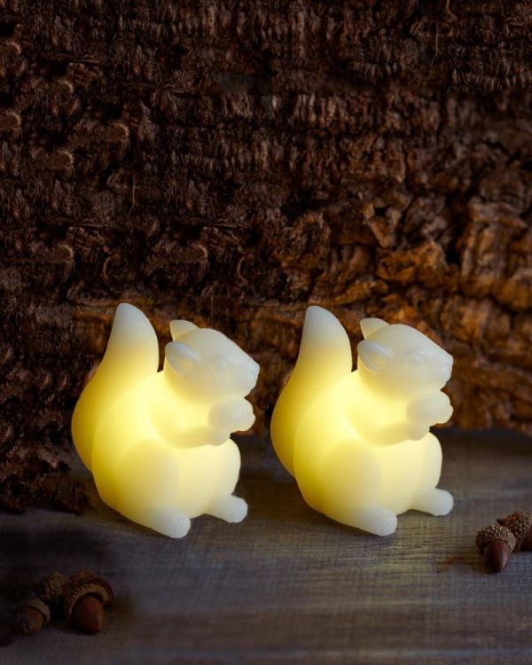 Sirius Home Set 2 Evelyn eekhoorns H9cm (Wit) - Panache (Koksijde)