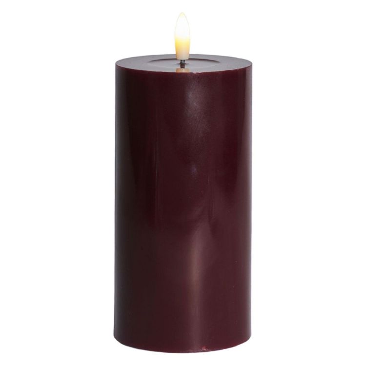 Sirius Home Sille blokkaars oplaadbaar Ø7,5cm H15cm (Bordeaux) - Panache (Koksijde)