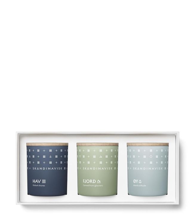 Skandinavisk Escape giftset 3x candle 65g (Multi) - Panache (Koksijde)