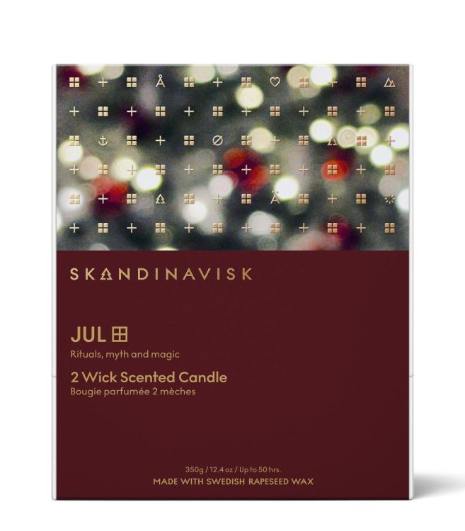 Skandinavisk JUL geurkaars 350g Special Edition (Red) - Panache (Koksijde)