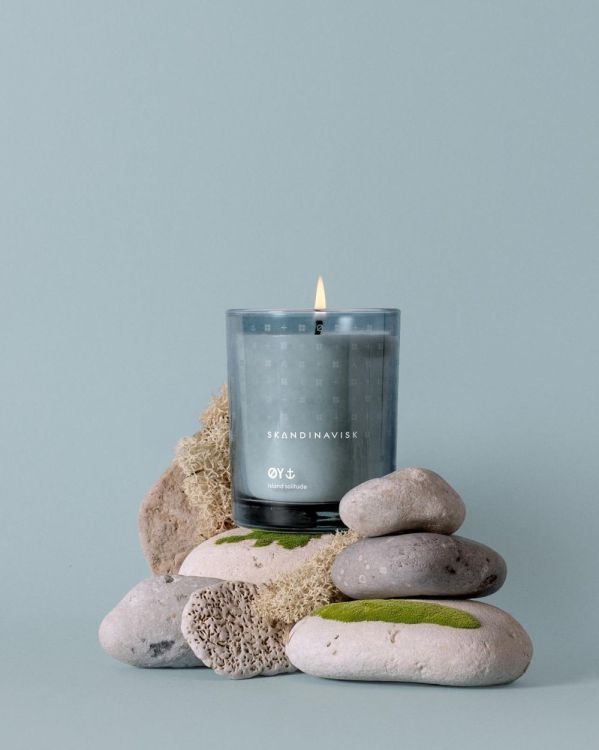 Skandinavisk ØY geurkaars 200g (Powder Blue) - Panache (Koksijde)