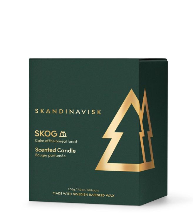 Skandinavisk SKOG geurkaars 200g Gold Symbol (Forest Green) - Panache (Koksijde)