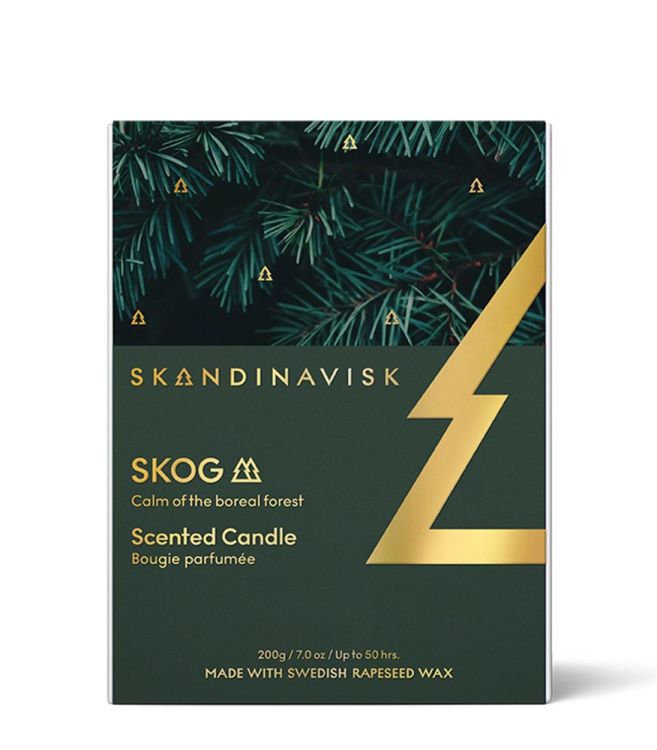 Skandinavisk SKOG geurkaars 200g Special Gold Edition (Forest Green) - Panache (Koksijde)